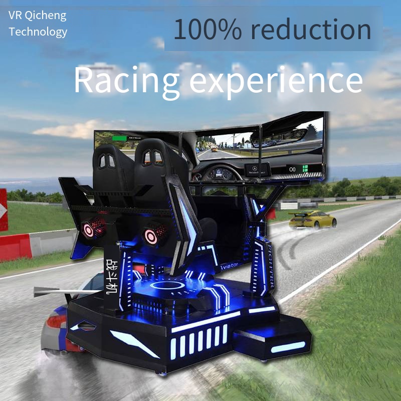 Popular 3-screen Driving Car VR 360-degree Virtual Reality 9D Game Adult VR Park Racing 3-screen VR Racing Simulator