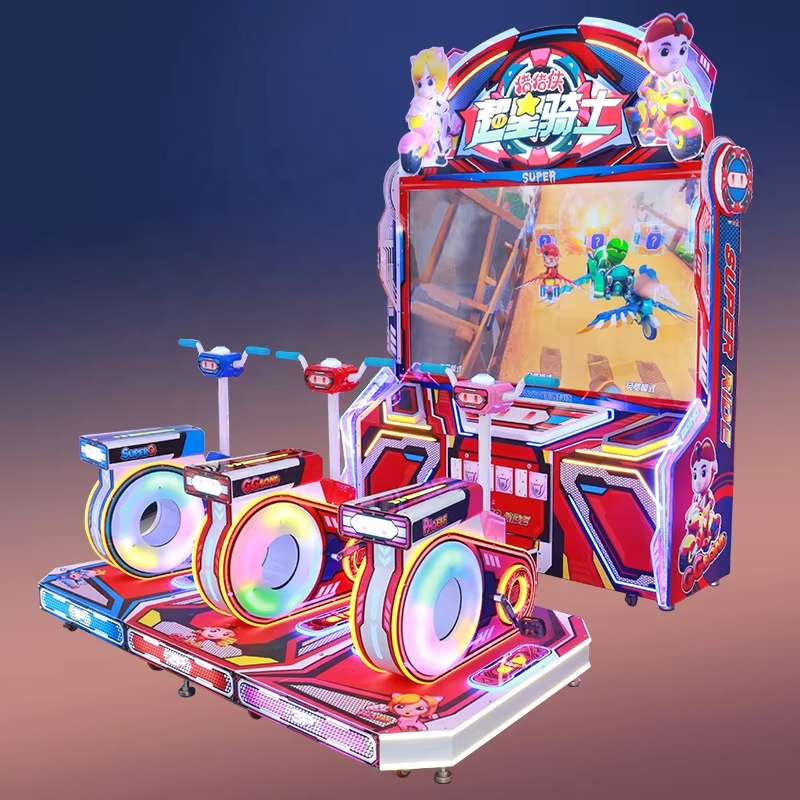 Children's Indoor Arcade Simulator Racing Machine Coin Operated Bicycle Entertainment Games Equipment