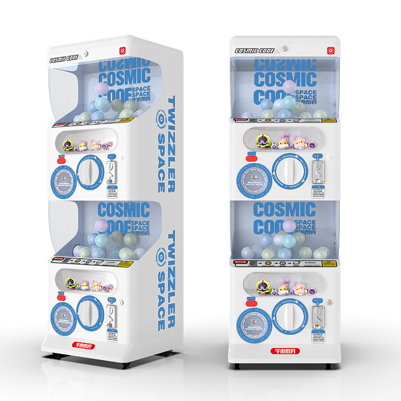 Commercial Small Coin Gift Machine Large Children's Egg Twisting Machine Scan Code Pay Double Layer Egg Coin Operated Games