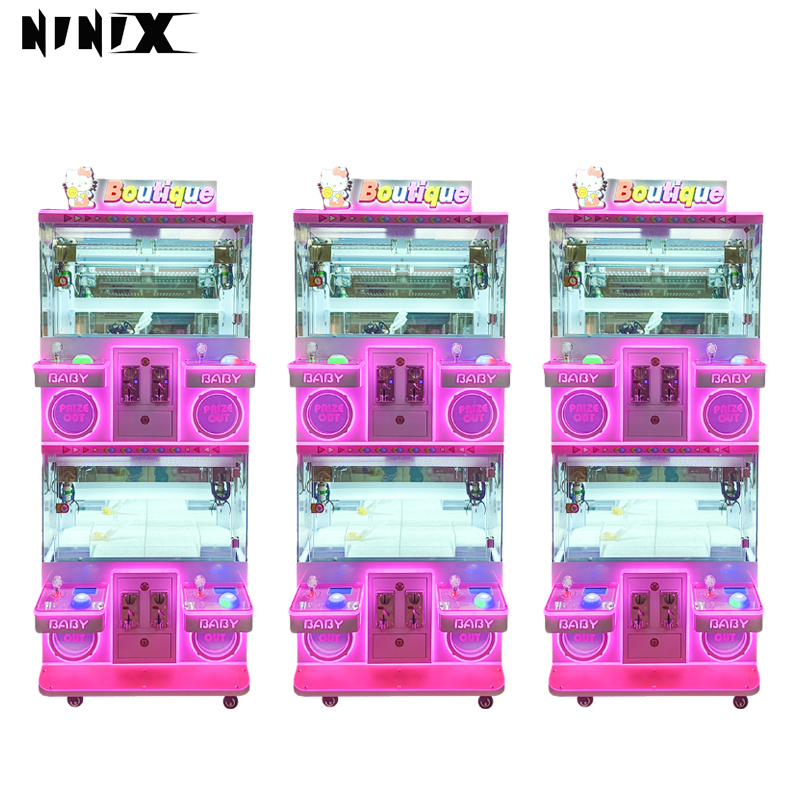 Coin Operated Claw Machine LED Toy Crane Arcade Game Catcher Prize Vending Machine for Mall Shop Kids Entertainment
