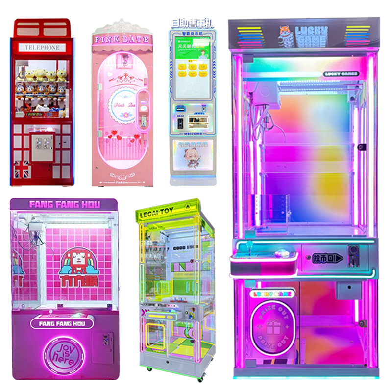 New Design Custom  Indoor Amusement Claw Doll Crane Coin Operated Arcade  Doll Machine Game Toy Claw Machine Certificate