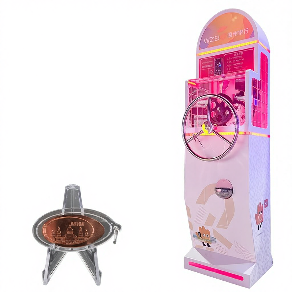 Cross-Border Export Commemorative Coin Press Machine Scenic Areas Hand-Cranked Interactive DIY Customized Activities Single