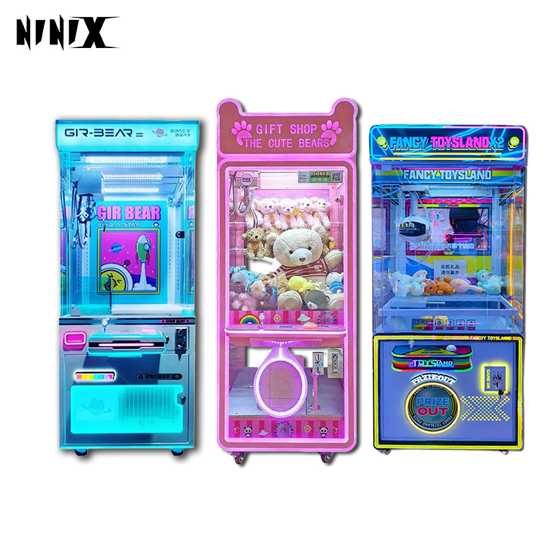 Most Popular Customizable Children's Arcade Crane Machine Cool Light Claw Game Console in English