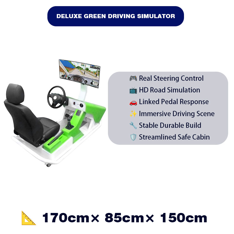 Car Driving Simulator Training Machine for Driving School Driver Education Stainless Steel Indoor Use 110/220V Power