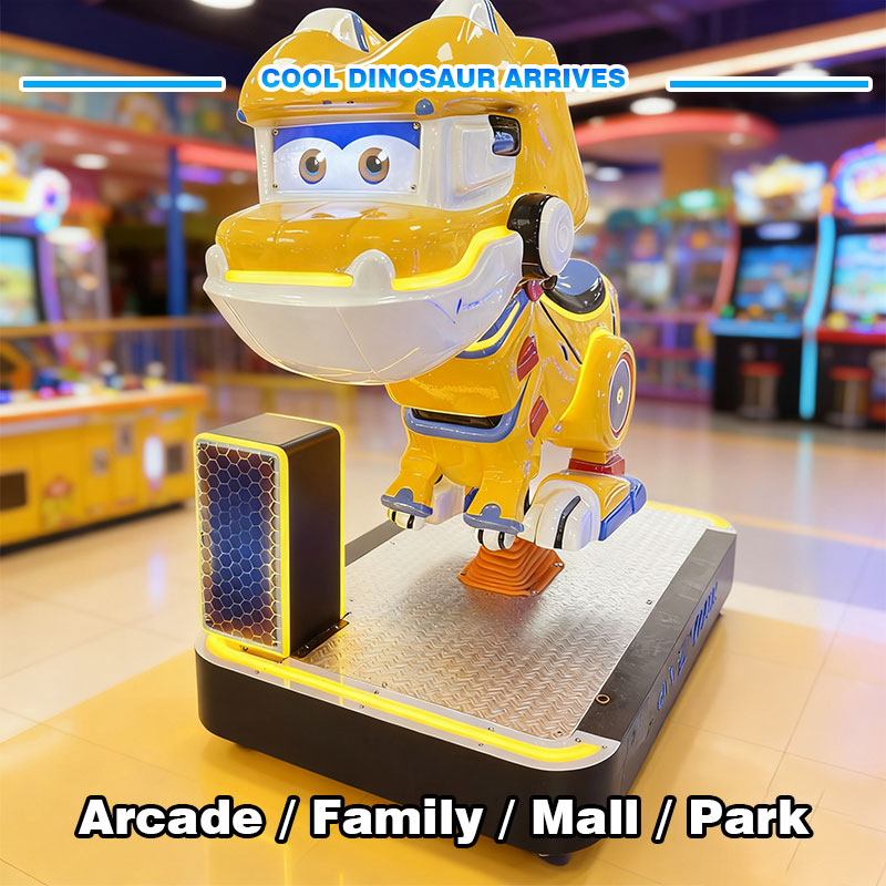 Coin Operated Dinosaur Ride for Kids – Arcade & Mall Entertainment Machine