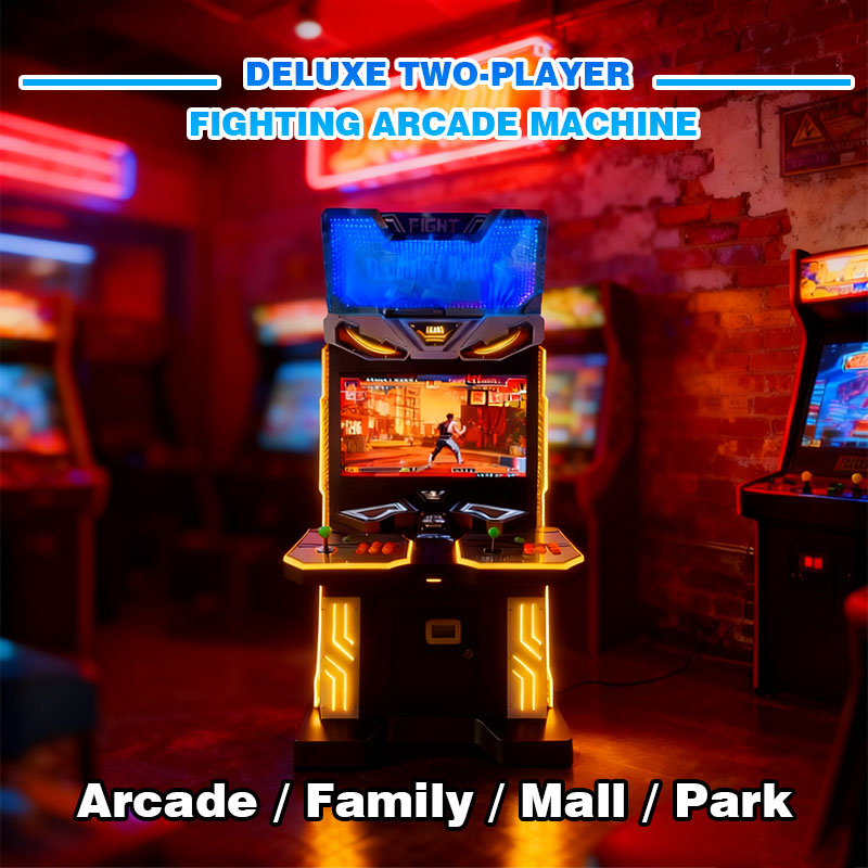 Deluxe Two-Player Fighting Arcade Machine for Game Centers and Malls