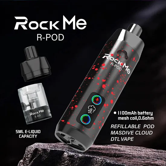 Wholesale Cool Design Shisha Dtl Hookah Hit Smooth Pod 1100 mAh Disposable Vape Prefillable Vape