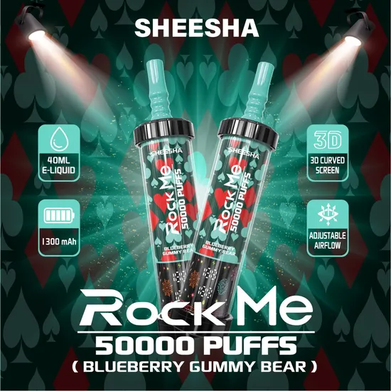 Premium 50000 Puffs Vape Hurtownia Rock Me Sheesha Dtl Vape z kontrolą przepływu powietrza
