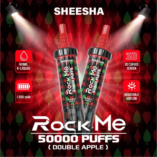 Premium 50000 Puffs Vape Hurtownia Rock Me Sheesha Dtl Vape z kontrolą przepływu powietrza