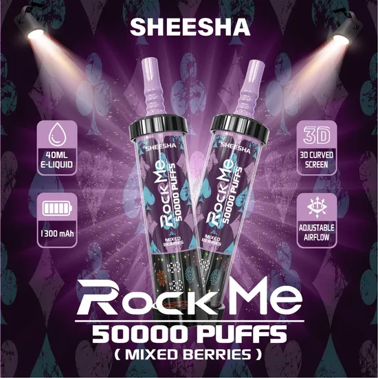 Premium 50000 Puffs Vape Hurtownia Rock Me Sheesha Dtl Vape z kontrolą przepływu powietrza