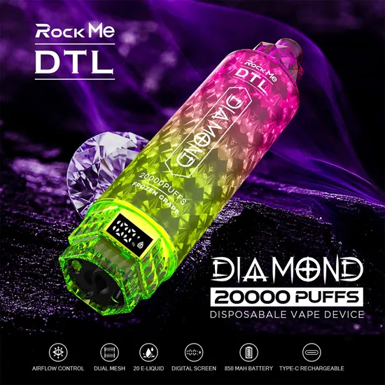 Magic 20000 Puffs Europeiska USA Engångs Vape Bar Dtl E Cigarettpuff Mesh Coil Vaper Bar