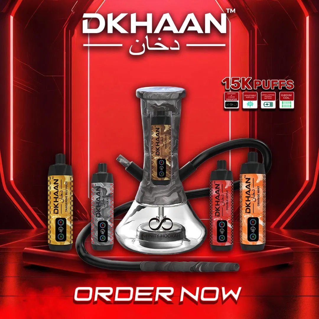 Nuevo estilo Luckee Dkhaan marca Dtl Shisha 15000 Puffs pluma desechable Vape