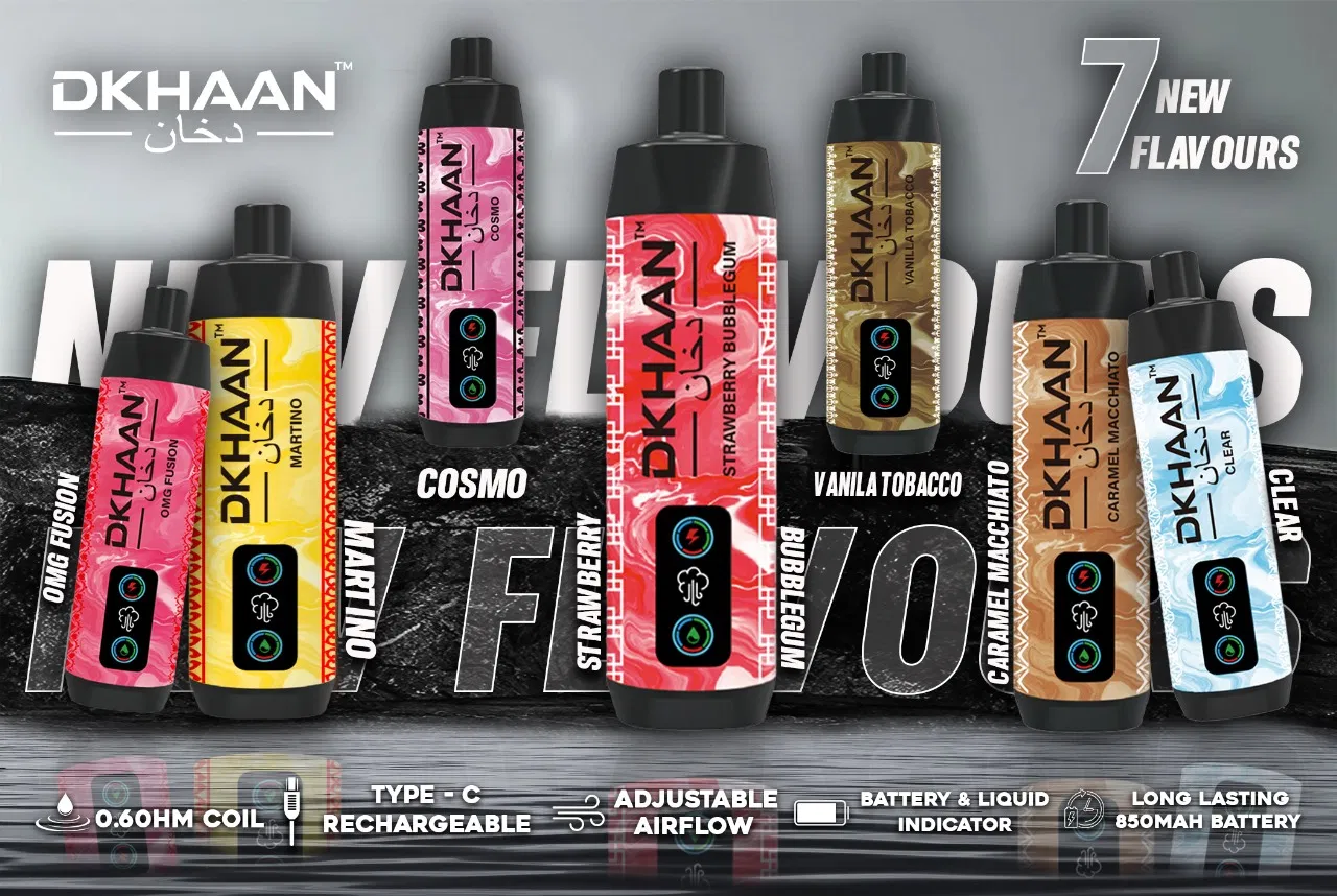 Nuevo estilo Luckee Dkhaan marca Dtl Shisha 15000 Puffs pluma desechable Vape