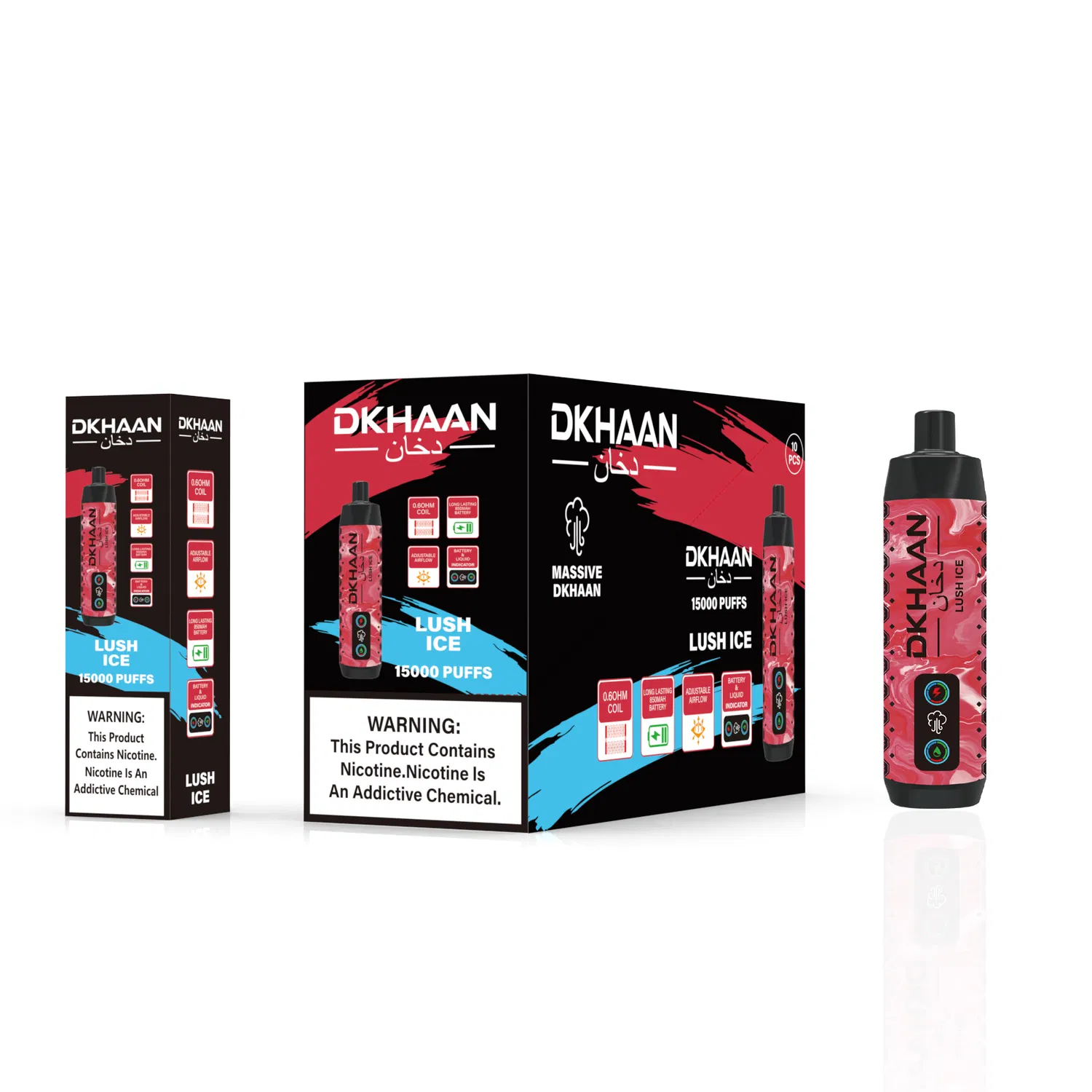 Venta al por mayor Vape E-nargillo Dkhaan Dtl 15000 15K Puffs Big Nebula Vape desechable 18000 25K 30K 45K Luckee Shisha Vape Pen E Cargador de nargillo EE.UU. EU Puff Bar