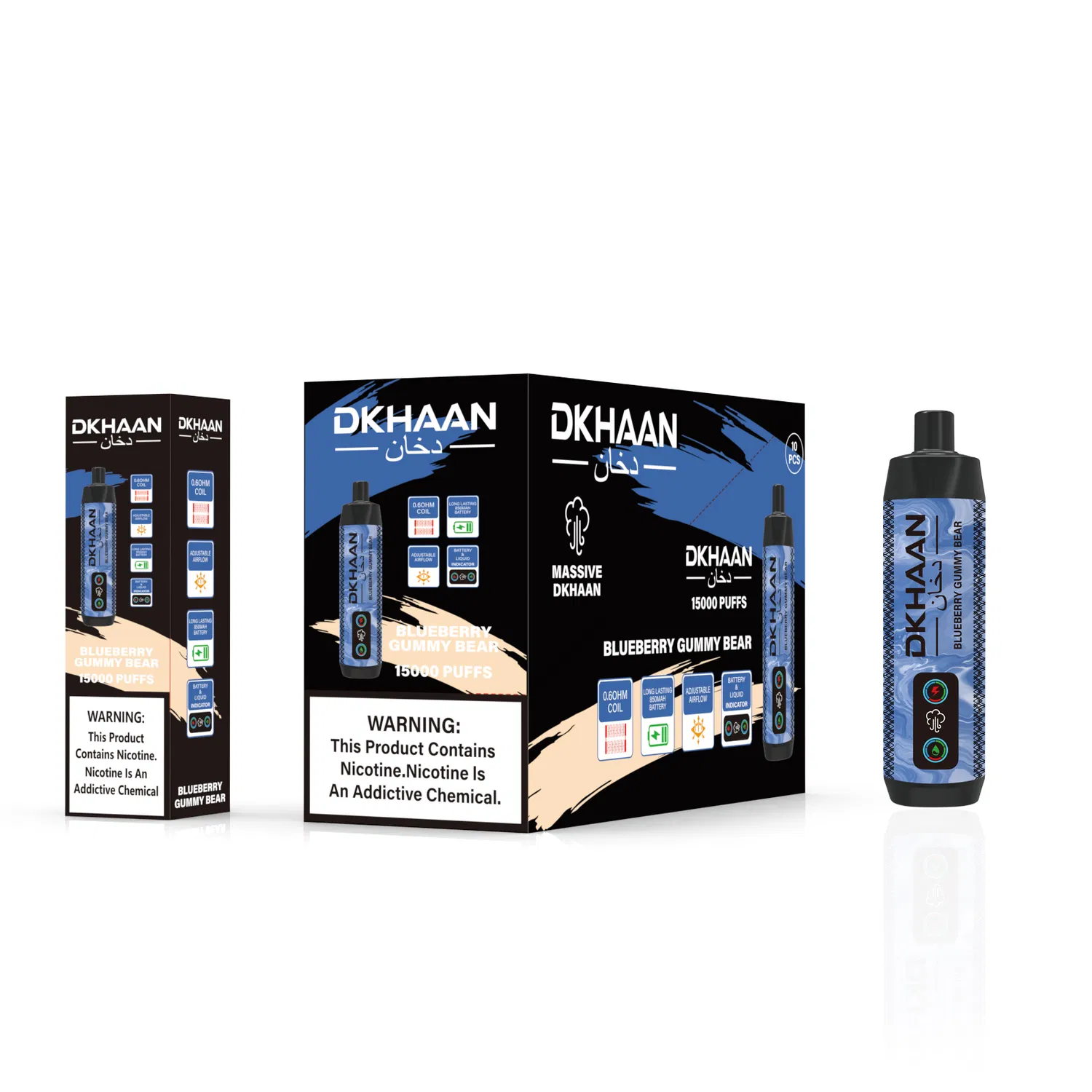 Venta al por mayor Vape E-nargillo Dkhaan Dtl 15000 15K Puffs Big Nebula Vape desechable 18000 25K 30K 45K Luckee Shisha Vape Pen E Cargador de nargillo EE.UU. EU Puff Bar