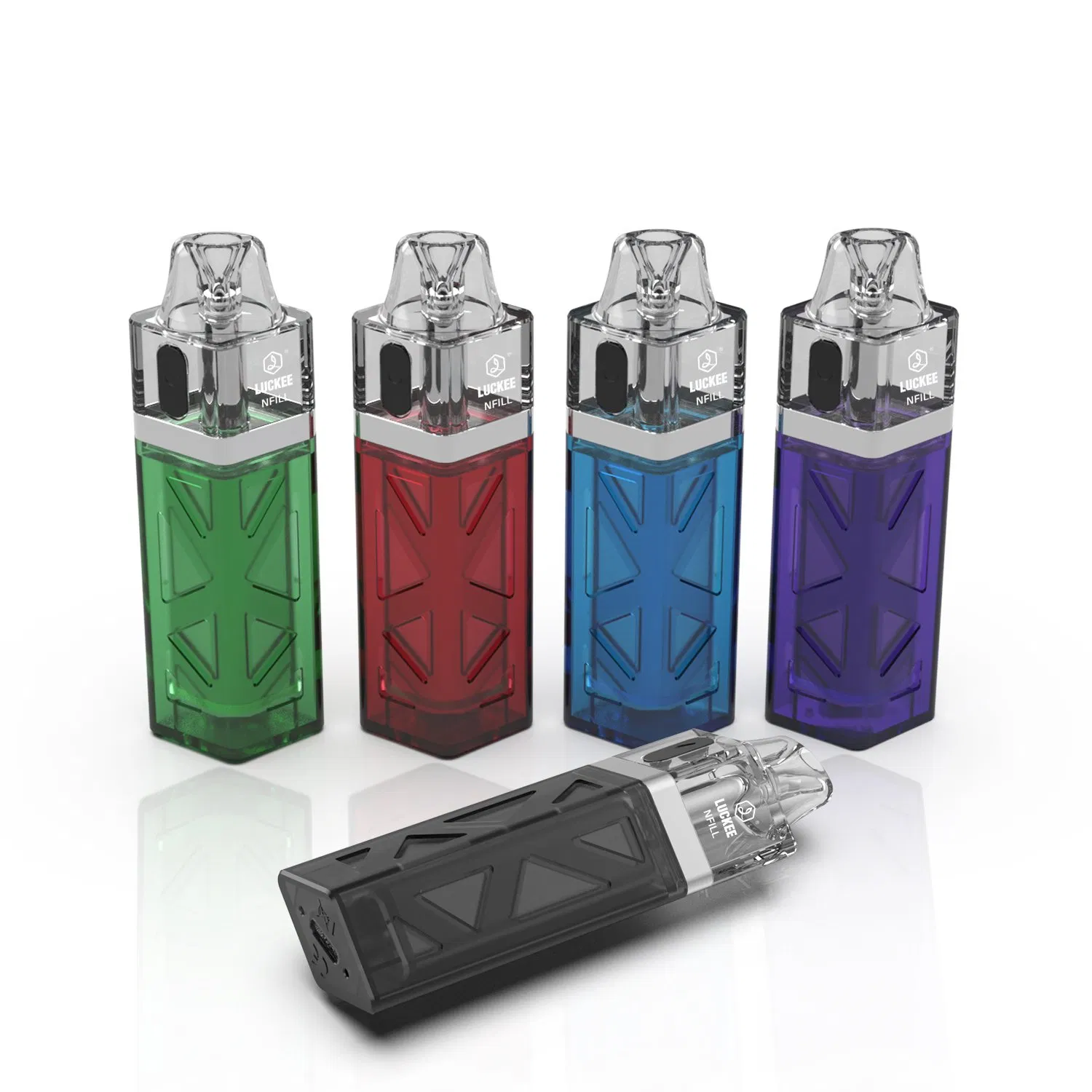 Dispositivo vacío recargable desechable Luckee hasta 6 veces 500mAh Batería recargable Mini E-cigarrillo