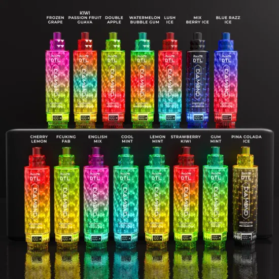 Nuevo diseño Dtl Diamond Hookah Vape 20000 Puffs Vape desechable del cigarrillo electrónico 30000 25000 Vapor 20K 25K 30K Puffs EU Warehouse Vape 20K