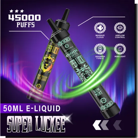 Super Luckee EU Vape 45000 Puffs Mini Hookah Disposable Vape with 50ml Eliquid