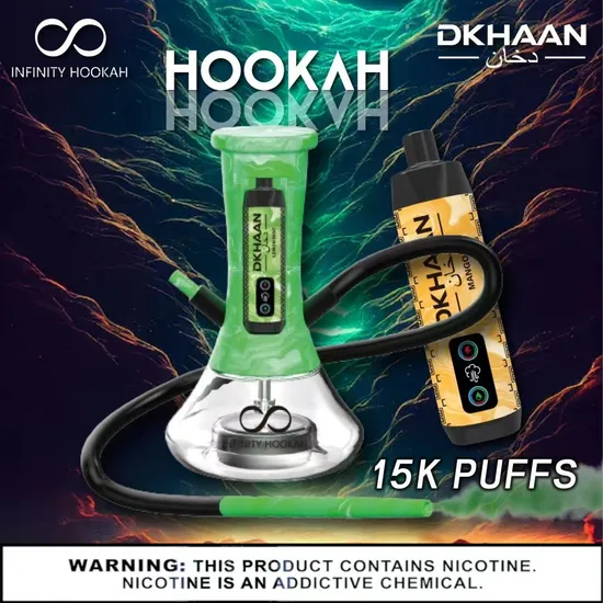 USA Warehouse Wholesale Smoking Infinity Hookah Glass Electric E Hookah with Dtl Vape