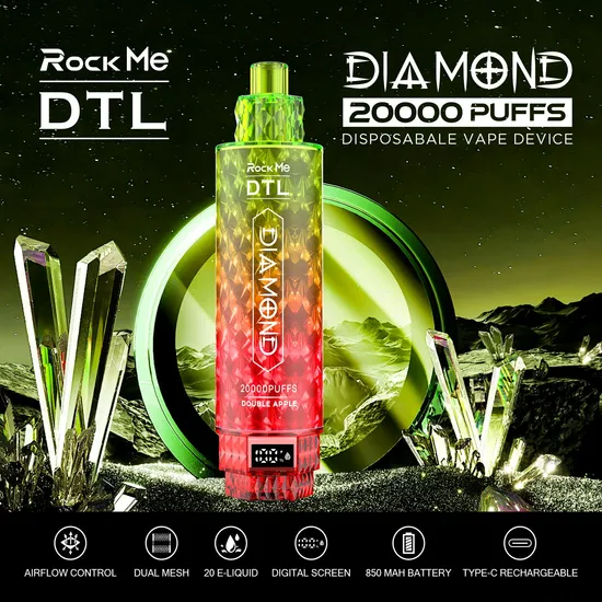 Disposable Hot Selling Diamond Vape 20K 15K Puffs Big Vaping Flash Light Dtl Ecig