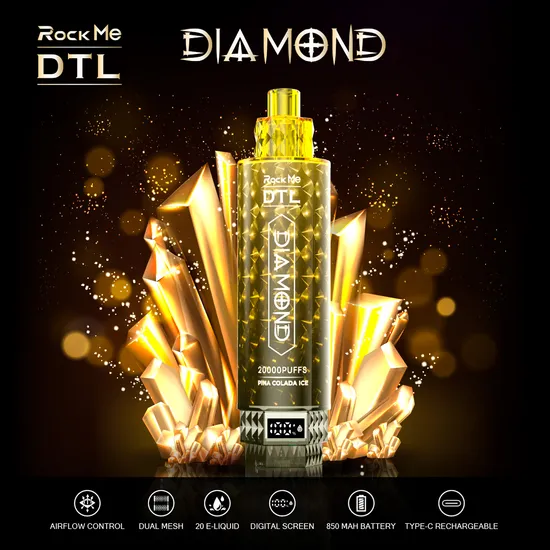 Disposable Hot Selling Diamond Vape 20K 15K Puffs Big Vaping Flash Light Dtl Ecig