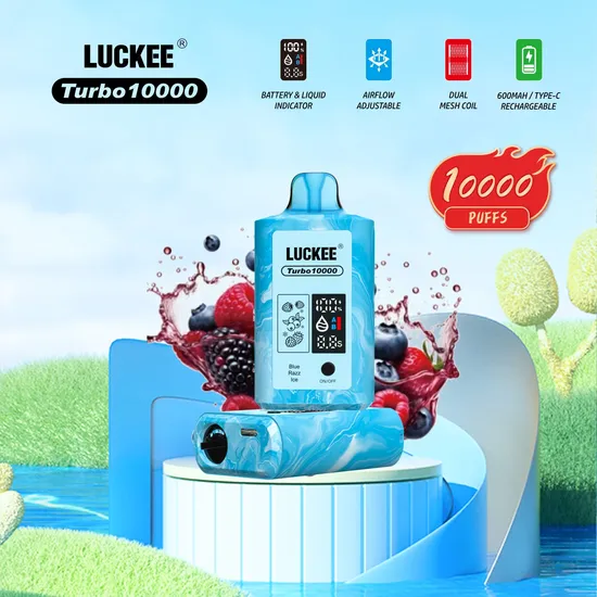 Disposable Vape Luckee Turbo 10000 Puffs Dual Mesh Coil Vapor Switch Heating Wire Available