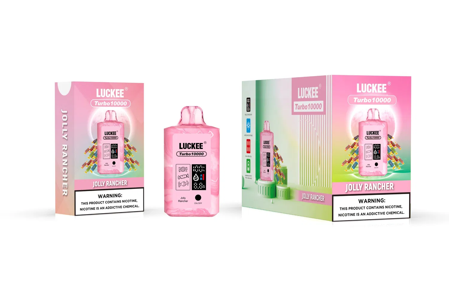 Disposable Vape Luckee Turbo 10000 Puffs Dual Mesh Coil Vapor Switch Heating Wire Available