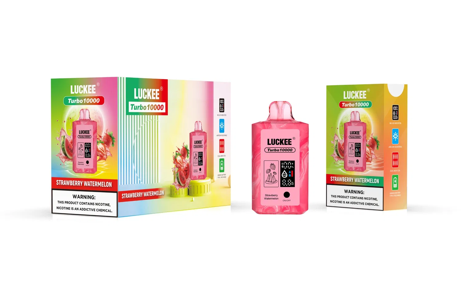 Disposable Vape Luckee Turbo 10000 Puffs Dual Mesh Coil Vapor Switch Heating Wire Available