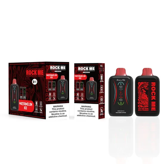 2024 Rock Me New Disposable Vape RM25000 Puffs Disposable Puffs Vape Dual Mesh Coils