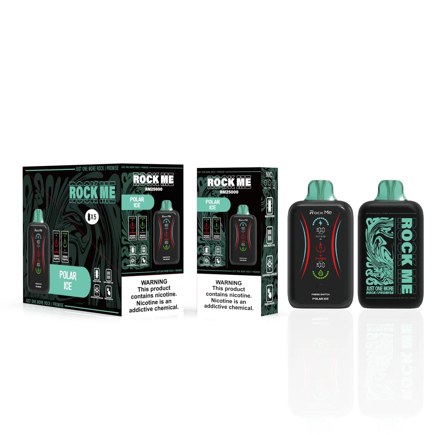 2024 Rock Me New Disposable Vape RM25000 Puffs Disposable Puffs Vape Dual Mesh Coils