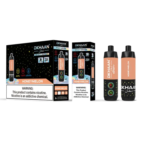 Dkhaan Infinity Shisha Vape 25K Dual Mesh Coil Big Cloud Disposable E-Cigarette
