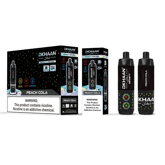 Dkhaan Infinity Shisha Vape 25K Dual Mesh Coil Big Cloud Disposable E-Cigarette