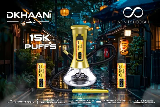 Hot Selling Shisha Vape Waterpipe Dtl Device Bar Infinity Hookah 15000 Puffs Hookah