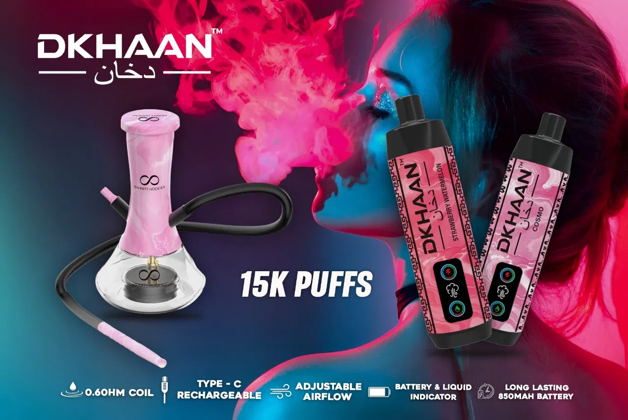 Hot Selling Shisha Vape Waterpipe Dtl Device Bar Infinity Hookah 15000 Puffs Hookah