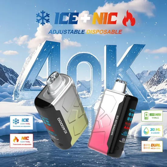 Mini Vape EU Warehouse 40000 Puff Disposable Pod Electric Cigarette Wholesale Vaper 30K 40K Vapor Ice Nic Control Vaping Vapor Smoke