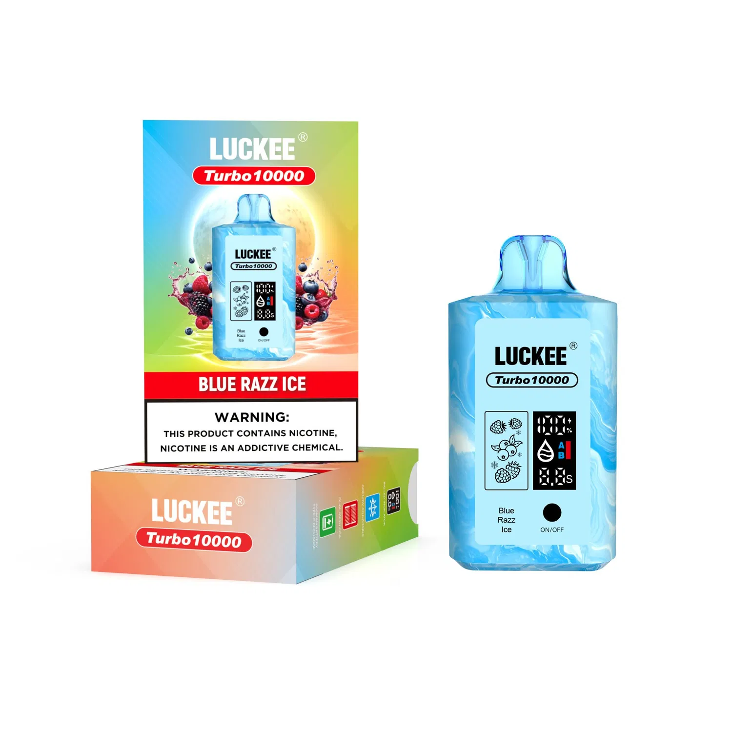 Luckee Vape Turbo 10000 Vaper Desechable 10K LED Display Fast Shipping Health Disposable Electronic Cigarette