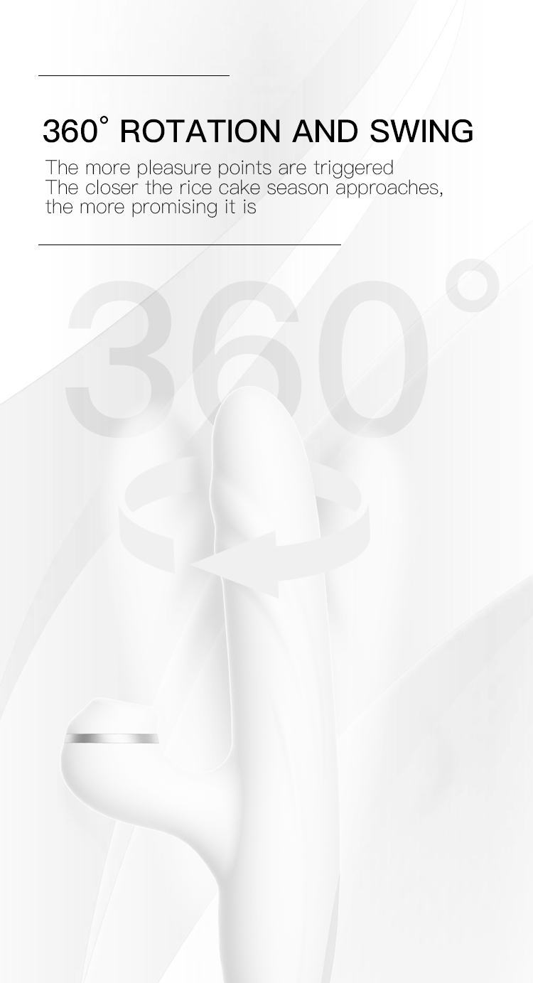 Vibrador Conejito Telescópico para Mujer – Estimulador de Punto G con Doble Vibración, Calefacción y Mango Largo, Silicona de Grado Alimenticio, Impermeable IPX6