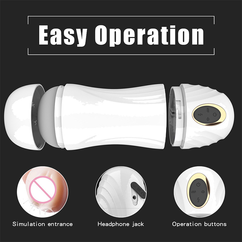 SacKnove Best Sucker Tool USB Male Masturbation Device 10 Speed Moaning Sound Vibrator Sex Toys for Men Masturbating