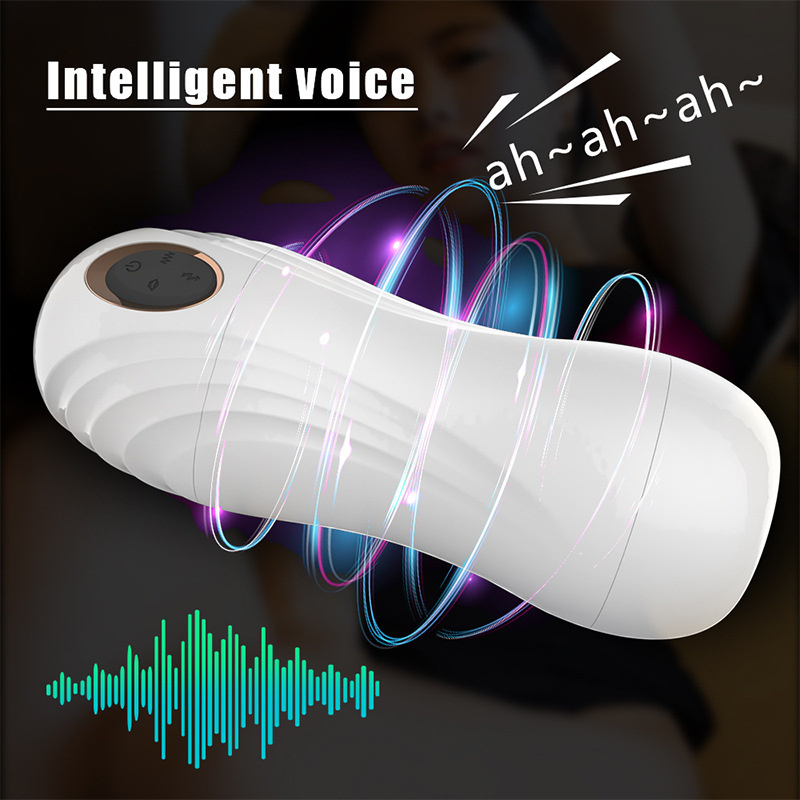 SacKnove Best Sucker Tool USB Male Masturbation Device 10 Speed Moaning Sound Vibrator Sex Toys for Men Masturbating