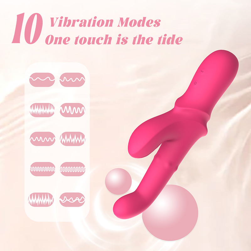 Vibrador Rabbit de Doble Motor Potente con Función de Golpeteo y Disparo | Consolador Realista Punto G Impermeable IPX6 | Mayorista OEM & ODM