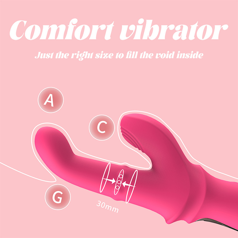 Vibrador Rabbit de Doble Motor Potente con Función de Golpeteo y Disparo | Consolador Realista Punto G Impermeable IPX6 | Mayorista OEM & ODM