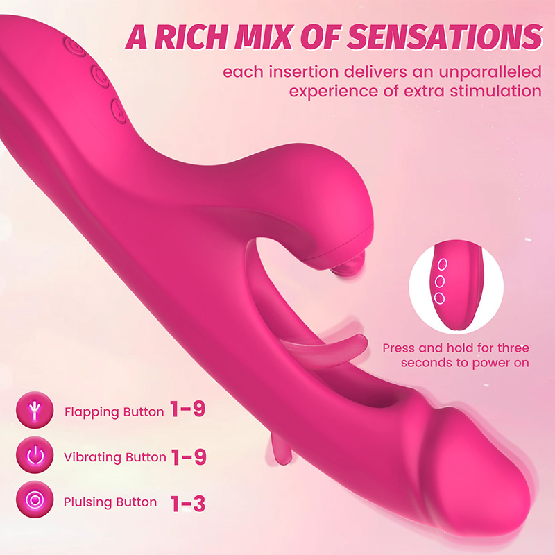 Vibrador Conejo 3 en 1 con Golpeteo, Succión y Vibración – Estimulador Clitorial y Punto G, 10 Modos, Silicona Médica, Recargable e Impermeable IPX6