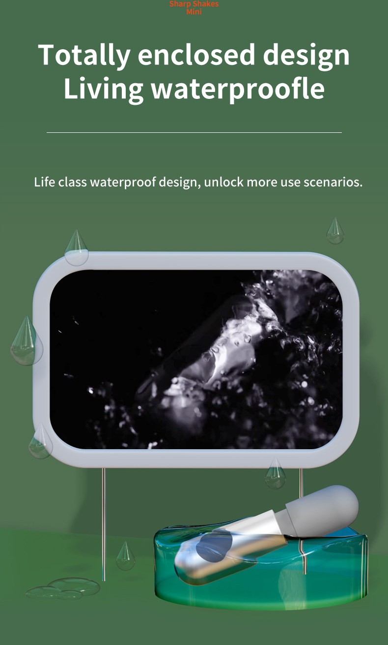 DELITE VIBES Mini Vibrador Bala Recargable – 10 Modos de Vibración, Masajeador Impermeable IPX6 de Silicona Líquida Platino Suave