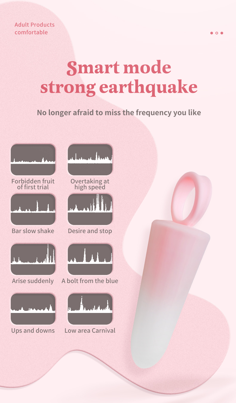10-Mode Vibrator in Ice Cream Shape for Lesbian Pleasurable Fun Sexy Female Masterbating Love Egg Sex Toy for Women