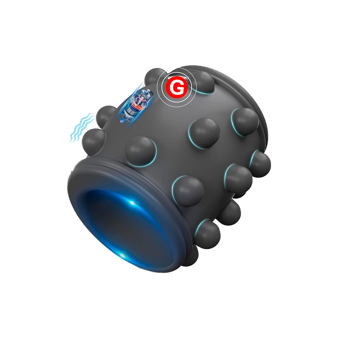 OEM Charging Vibration Lock Ring Male Delayed Masturbator Soft Silicone Sex Toy for Men