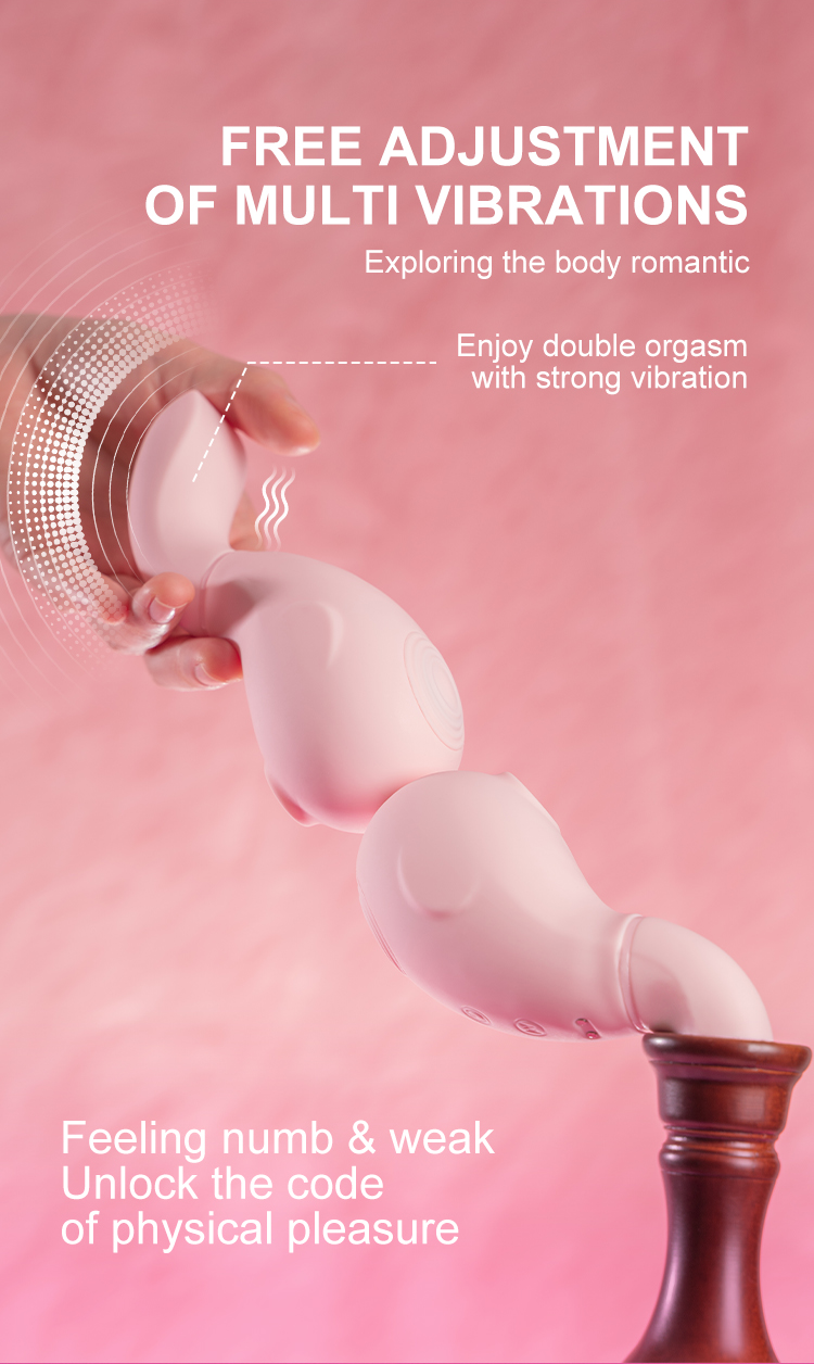 Odeco Vibrador para Mujer con Estimulación de Clítoris y Punto G – Conejito 3 en 1 con Succión, Lamedura, Vibración y Calefacción, Juguete Sexual para Adultos, Silicona y ABS