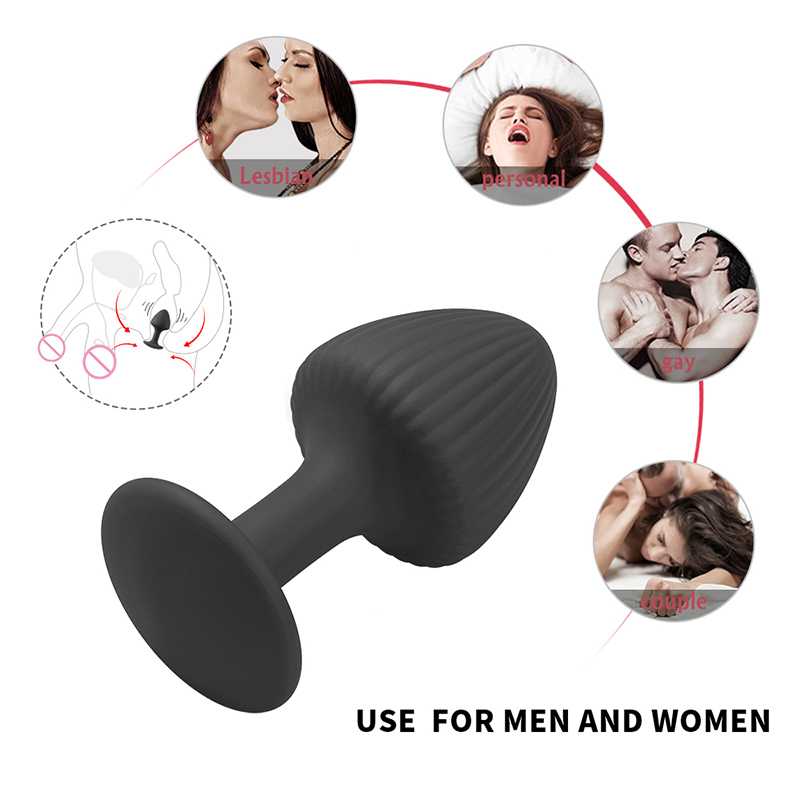 Full Silicone Anal Butt Plug Sex Product S M L 3 Dimensions Color Silicone Anal Plug Ass Toy for Couples