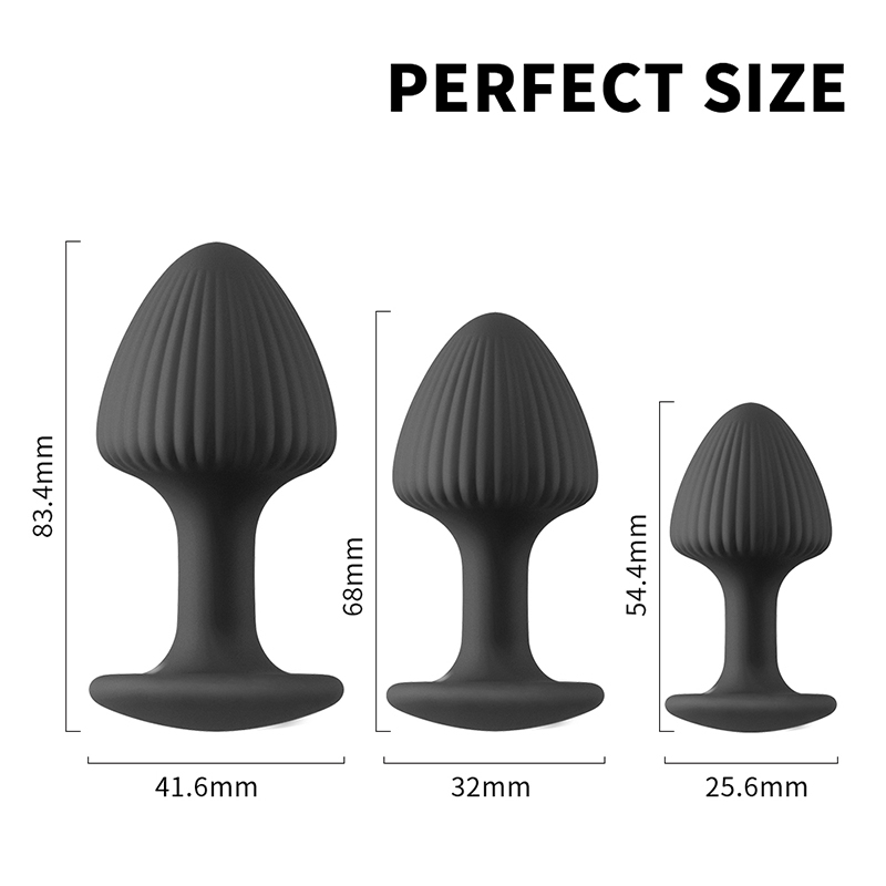 Full Silicone Anal Butt Plug Sex Product S M L 3 Dimensions Color Silicone Anal Plug Ass Toy for Couples