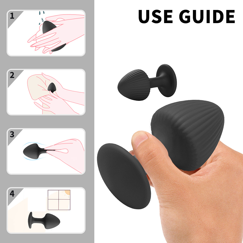 Full Silicone Anal Butt Plug Sex Product S M L 3 Dimensions Color Silicone Anal Plug Ass Toy for Couples