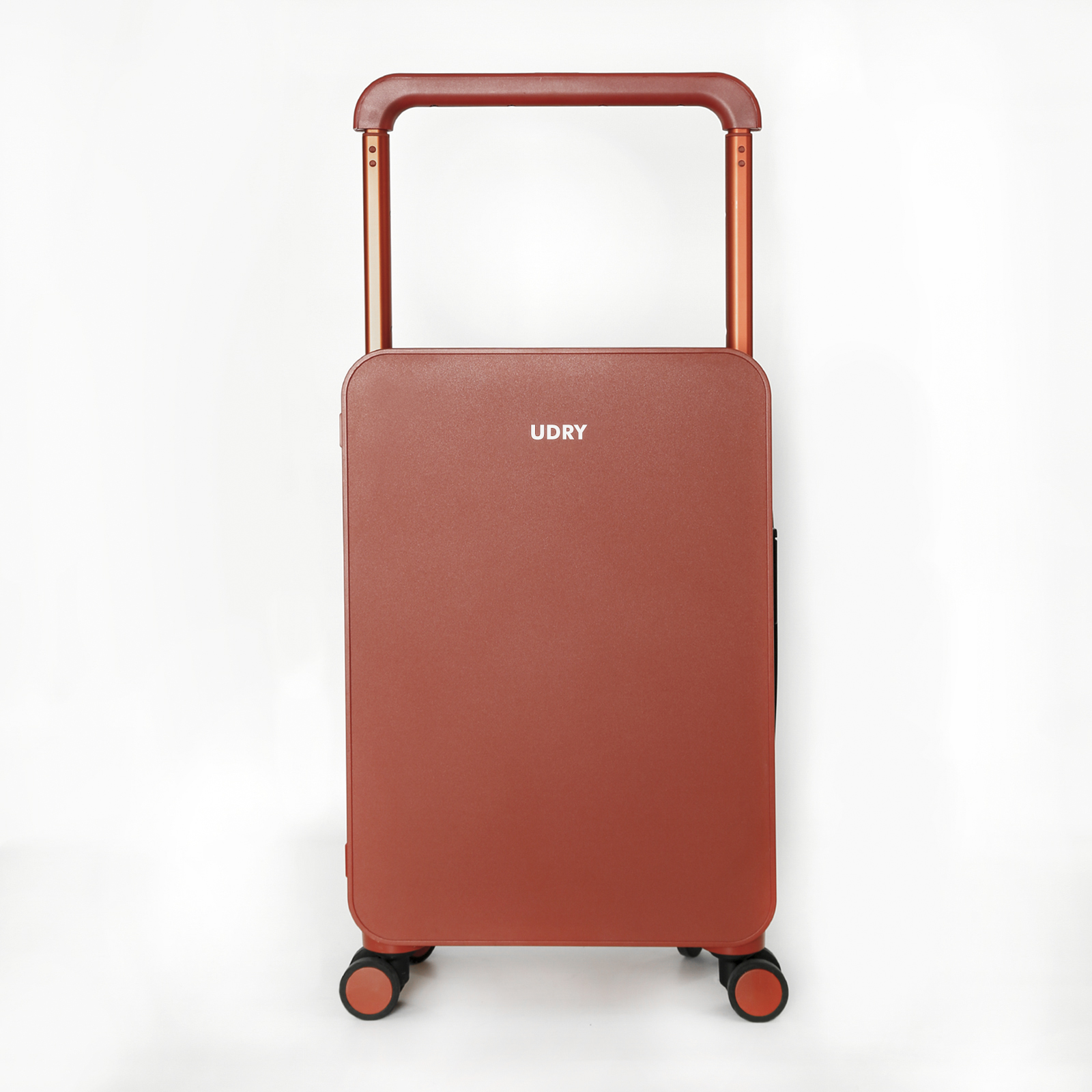 Carry On Luggage Wide Handle Luxury Design Rolling Travel Suitcase PC Hardside with Aluminum Frame Hollow Spinner Wheels, with Cover, 20 inch, Smoke White